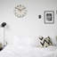 Horloge murale 12 pi x 12 po Watercolor Rose Rose