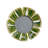 Green Enamel  Picture Frame, Round
