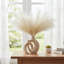 Ensemble de deux vases en céramique blanc laiteux, avec un design minimaliste de style bohémien nordique, un ajout polyvalent à tout décor.
