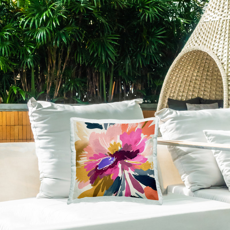 Abstract Outdoor Throw Pillow
