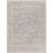 Oriental Machine Woven Polyester/Polypropylene Area Rug in Gray/Light Blue/Orange-757419933