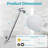 Rain Adjustable Shower Head 1.8 GPM GPM-86671334