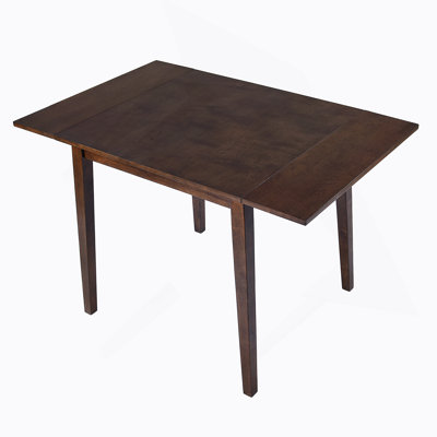 29"- 45" Extendable Dining Table For 4, Folding Kitchen Table With Rubberwood Legs