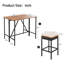 Table de bar 5 pièces et 4 tabourets avec coussins pour l'extérieur
