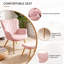 Velvet With Footstool Armchair
