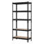 Étagère de rangement réglable à 5 niveaux, capacité de 2 000 lb, étagère de rangement robuste pour garage, étagère utilitaire en métal, pour la salle de bain du sous-sol du garde-manger, l 28,35 po x P 12,17 po x H 59,84 po