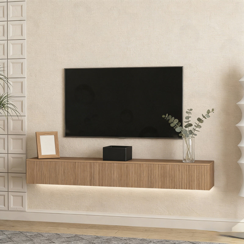 Floating Corlin Wall Mounted with 16 Color LED, Brown