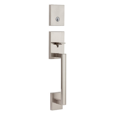 Kwikset San Clemente Exterior Portion Handleset with Single Cylinder Deadbolt (Interior Portion Sold Separately)