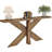70.9-Inch Farmhouse Console Table With Geometric Wooden Base For Entryway, Hallway, Or Behind Sofa Use.