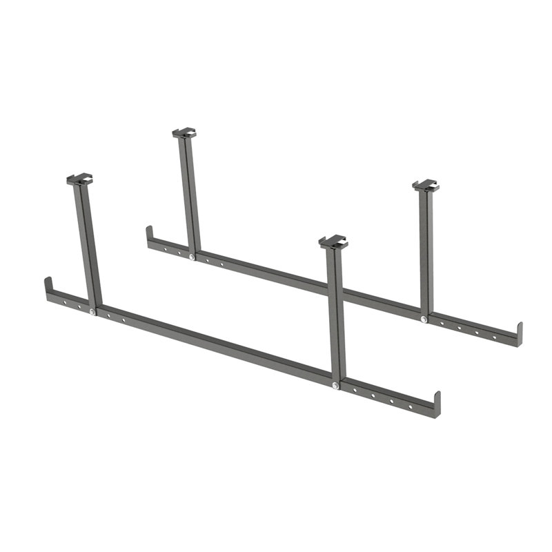Ensemble de 2 pièces d’accessoires (barres suspendues) à fixer au plafond VersaRac, Gris