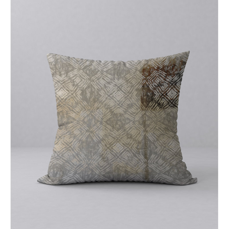 Geometric Reversible Throw Pillow, 24" x 24"