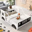 Twin Size Classic Car-Shaped Platform Bed With Wheels-1846532740-1846532741