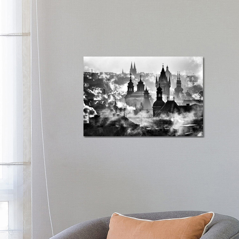 Prague Towers by Martin Froyda - Wrapped Canvas Print