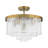 Livingon 5 - Light Tiered Drum Water Glass Ceiling Light-1420834369
