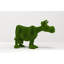Outdoor Cartoon Cow Topiary Green Figures
