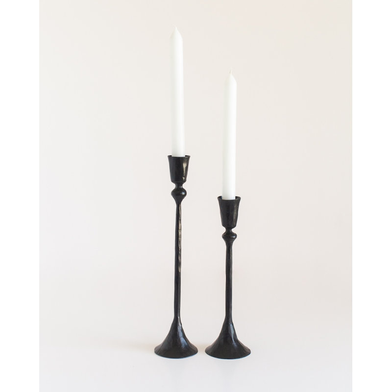 Ensemble de 2 chandeliers Phoenix - finition laiton, Noir