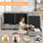  4 - Piece 82.7" Upholstered L Shape Sofa with Convertible Ottoman, Under-Seat-Storage-836346158