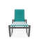 Holna Outdoor Rust-Resistant Metal Chaise Lounge