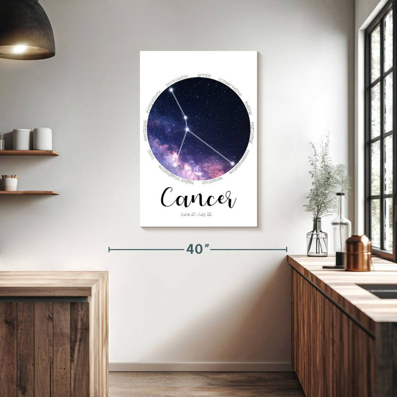 Adella Cancer Star Constellation, H 39 po x l 26 po