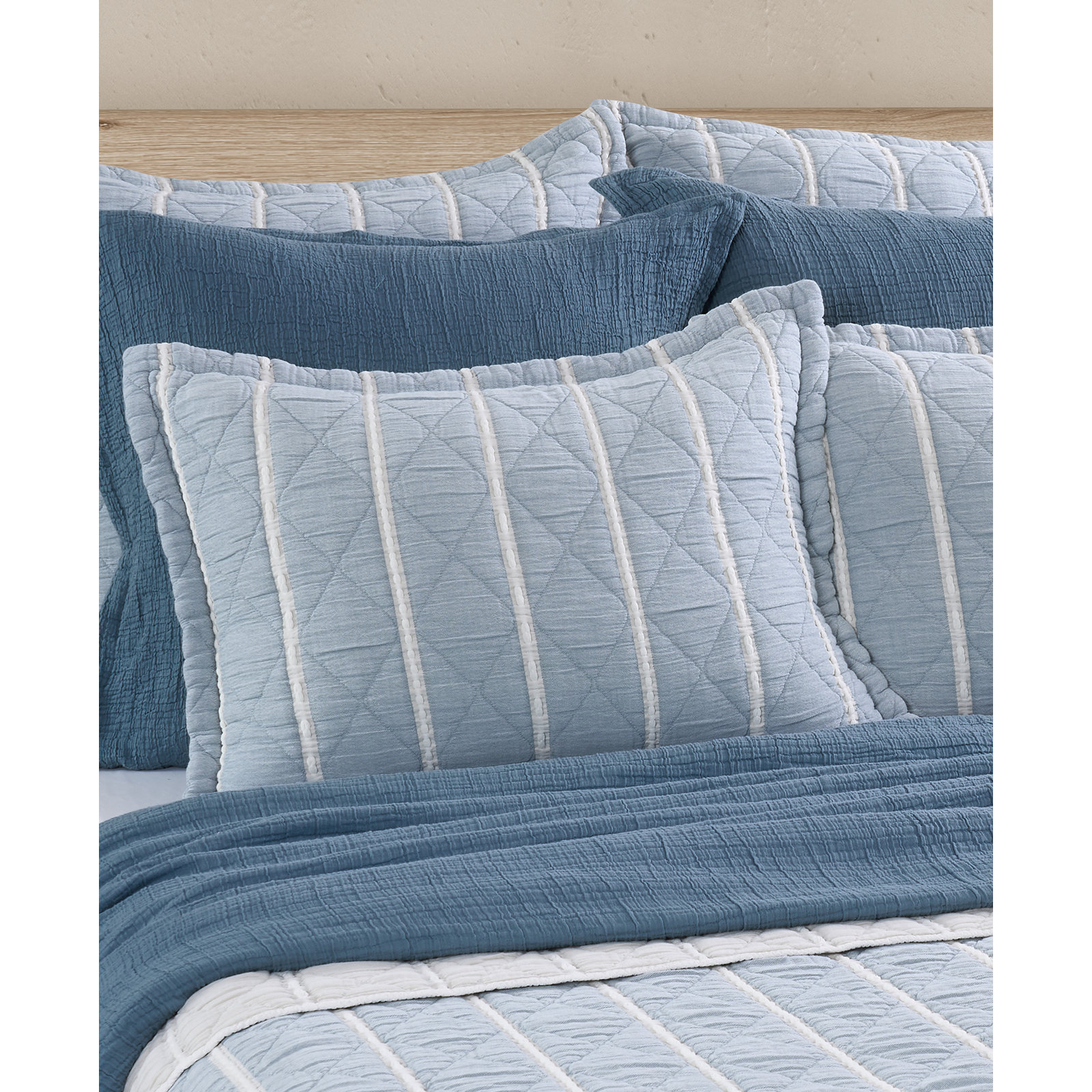 Pacifica Sham, Blue, Standard