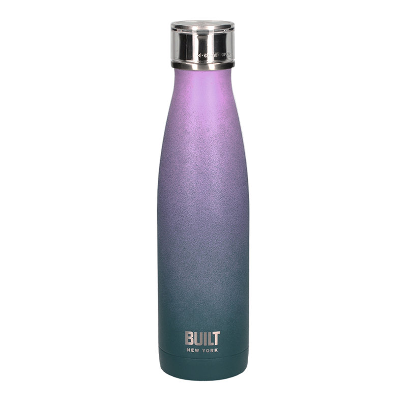 Built Perfect Seal 500ml Stainless Steel Water Bottle, Pink/Blue
