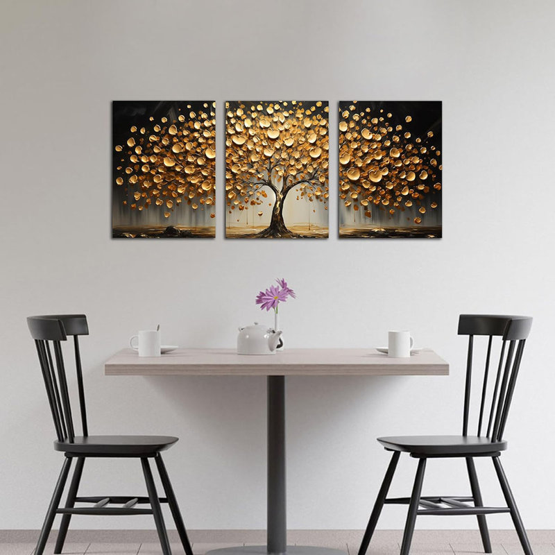 3 Piece Wrapped Canvas Print, 40 cm H x 30 cm W