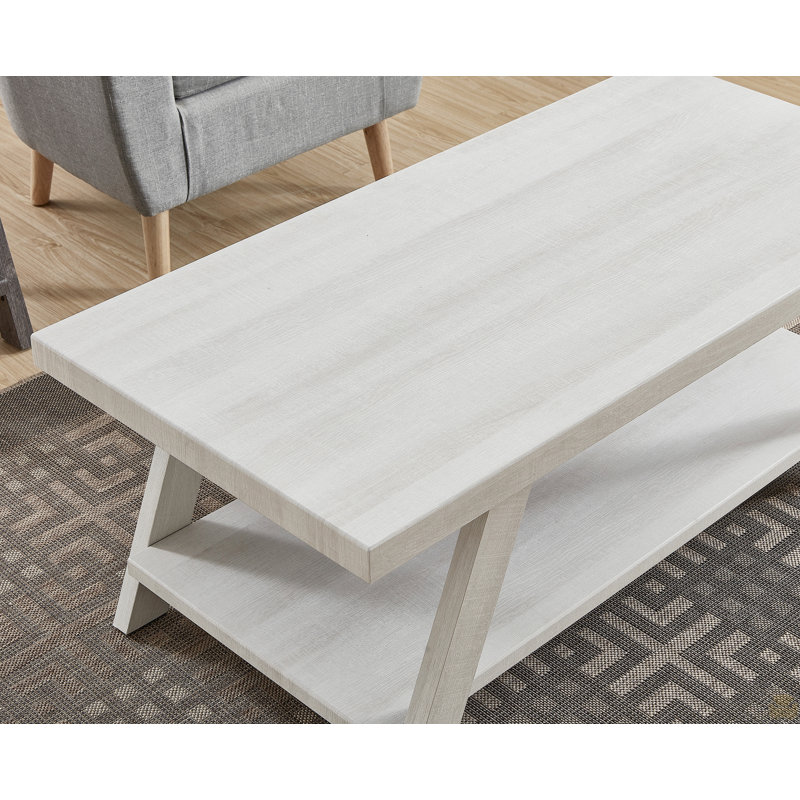 Table basse en bois, Blanc