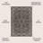 Hagerman Vintage Filigree Textured Weave Black/Gray Indoor/Outdoor Rug-2146842707