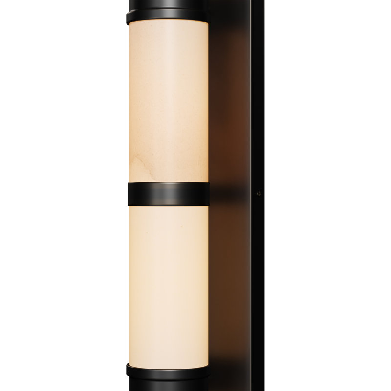 Brenham Wall Sconce, 4.5" H x 28.5"W x 5"D, Natural/Oil Rubbed Bronze, 11