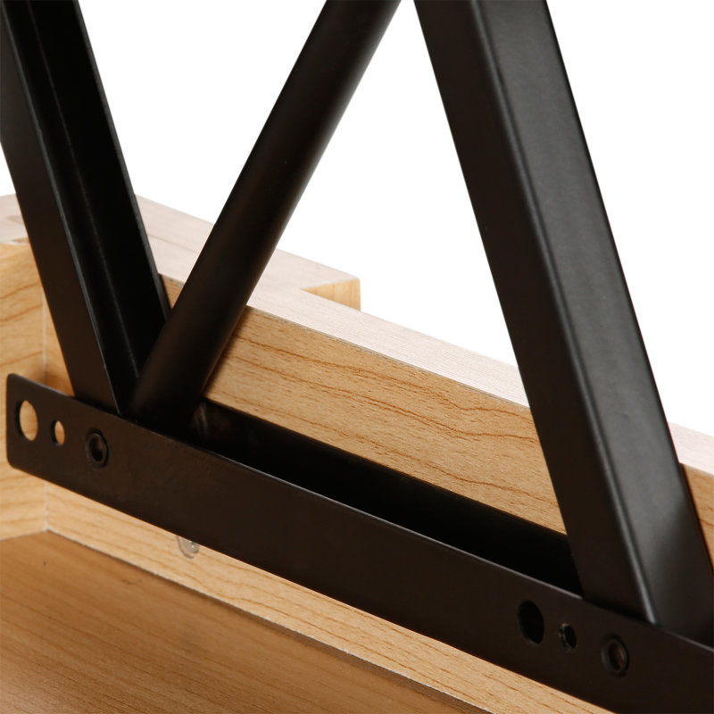 Adrianne Lift Top Extendable Coffee Table with Storage, Oak