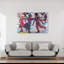 Ice Skaters Expressionist Contemporary Winter Wall Art Print 1 Piece Wrapped Canvas Wall Art-689391404
