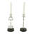 Snaffle Bit Candle Sticks -Set Of 2