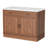 48" Island Table For Kitchen, Classic Kitchen Island Cart With Storage, Marble Countertop, Walnut Wood Grain And 2 Drawers & 2 Cabinets, Multi-scene Kitchen Storage Cabinet For Kitchen, Dining Room And Living Room, Coffee Walnut