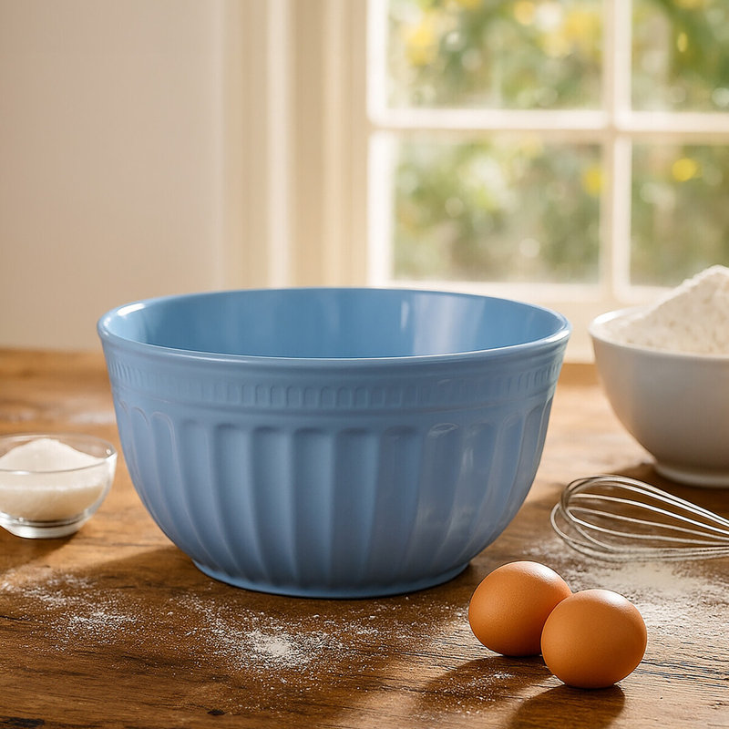 Extra Large Melamine Mixing Bowl, Blue, 27 Cm