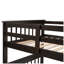 Lit superposé simple au-dessus d'un lit double avec tiroir, garde-corps et rangement pour chambre à coucher, dortoir, pour adultes-1547806676