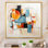 Janira - Fusion Mid-Century abstrait coloré - impression