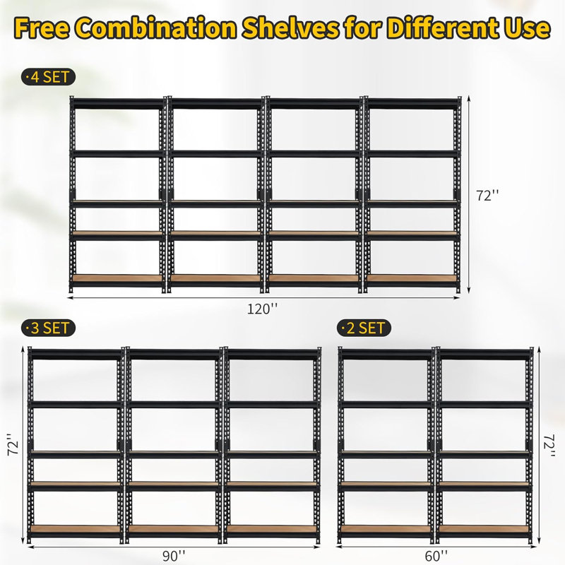 76.2cm W Metal Shelving Unit
