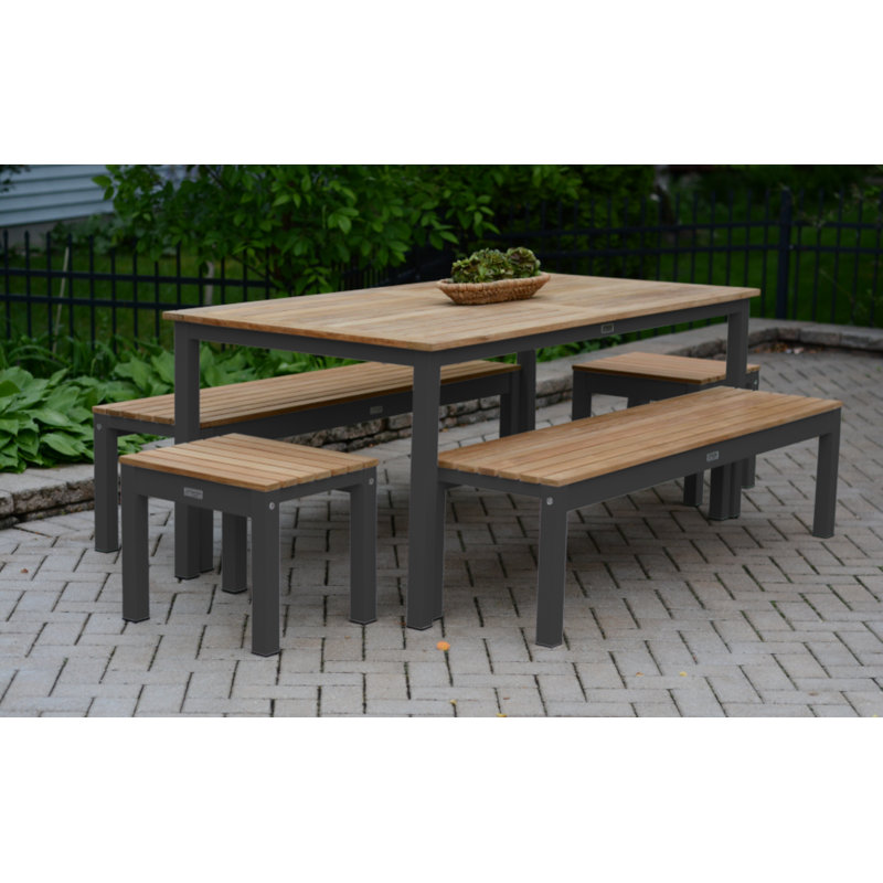 Soho Outdoor 5 - Piece Dining Set, Black