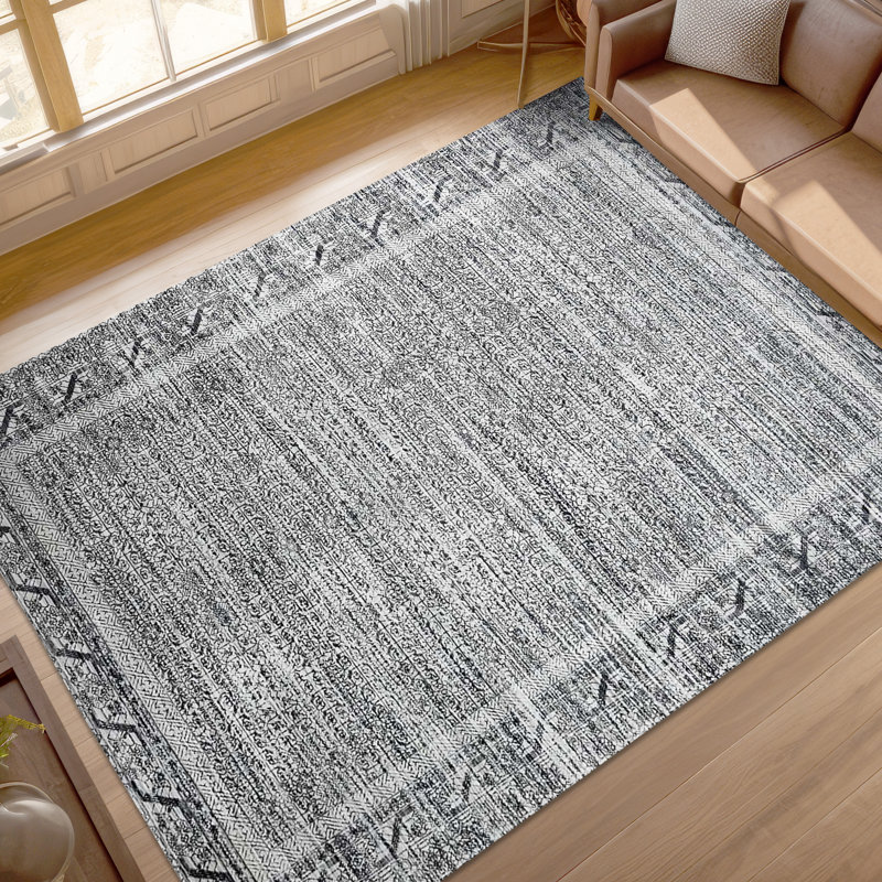 Hand Knotted Moroccan Area Rug, Rectangle 10' x 14'
