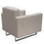 Fauteuil en polyester capitonné de 35 po de large Opus