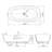71 Inch Freestanding Solid Surface Soaking Bathtub For Bathroom