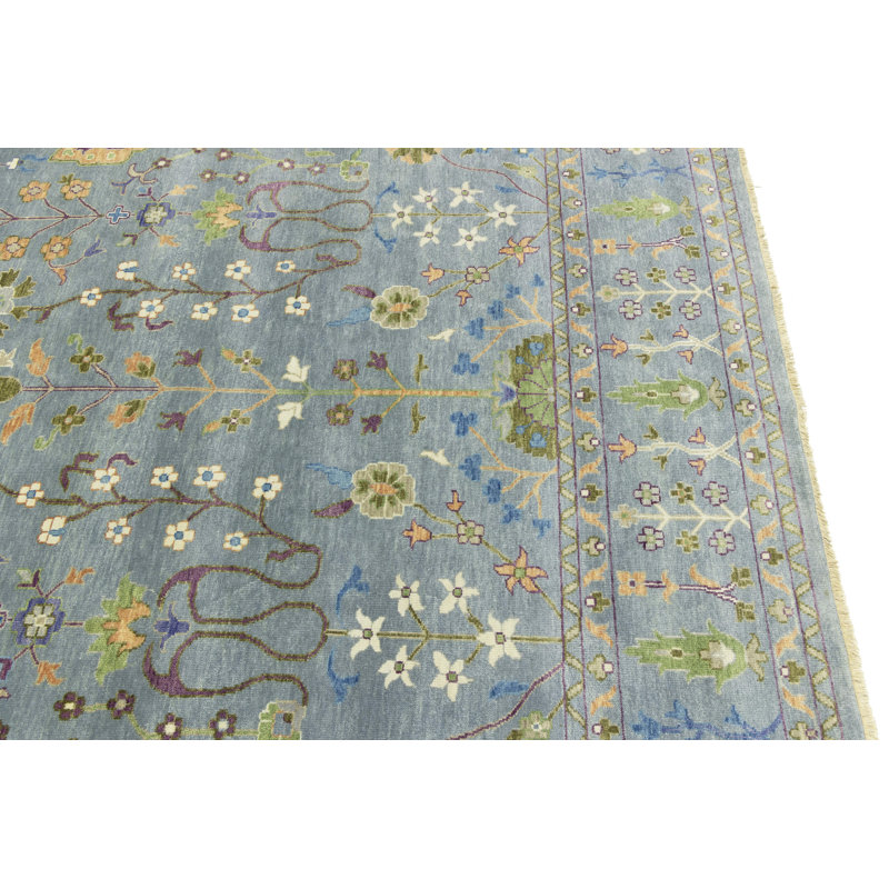 Tapis oriental Oushak Chobi, Rectangle 9 pi 10 po x 13 pi 10 po 