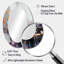 «Bold Circles And Marble Fusion II», miroir décoratif ovale abstrait sur métal-808745060