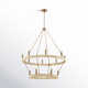 Abode 14 Light Metal Dimmable Geometric Chandelier