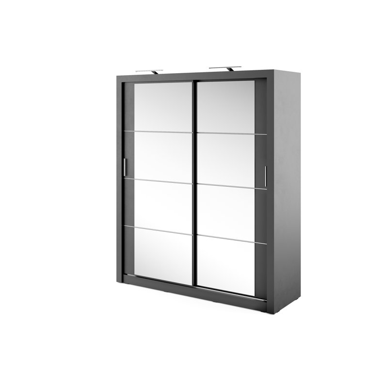 Tengan 2 Door Wardrobe, Black, Yes