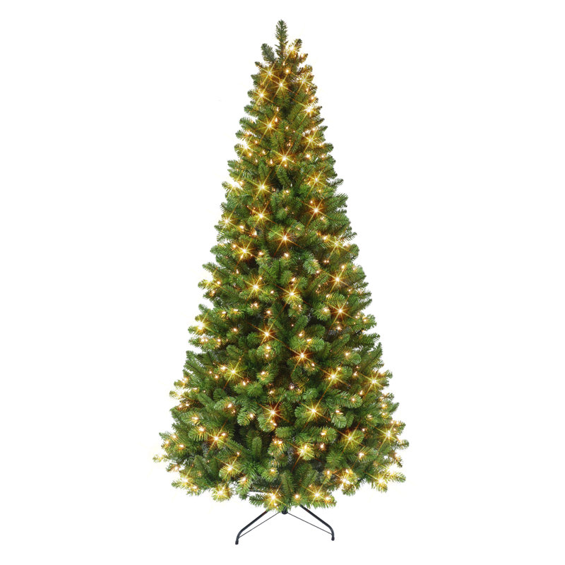 7.5' Lighted Artificial Pine Christmas Tree