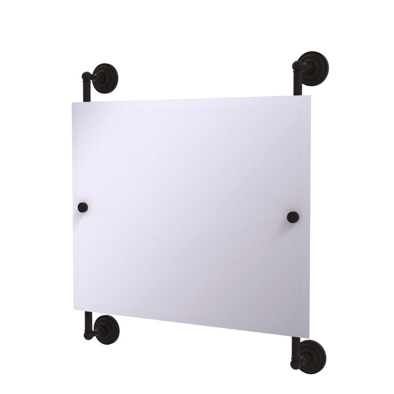 Miroir accent biseauté traditionnel Jhene Landscape, Bronze huilé