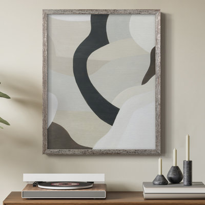 «Shifting Neutrals II», reproduction encadrée - bois massif