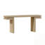 Console rectangulaire avec structure en bois robuste-274364041