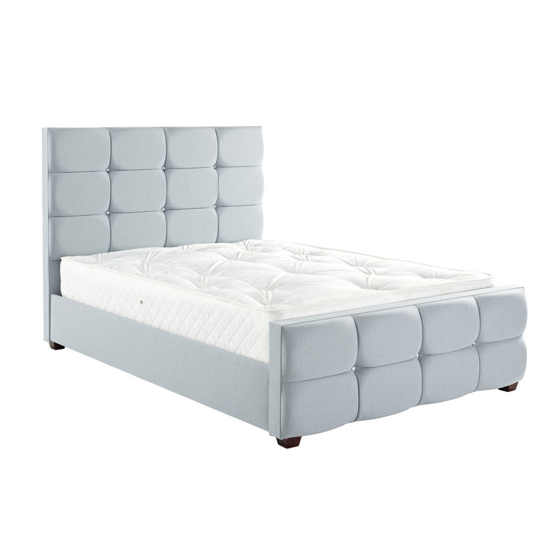 Darrell Upholstered Bed, Single (3'), Harbour Sky